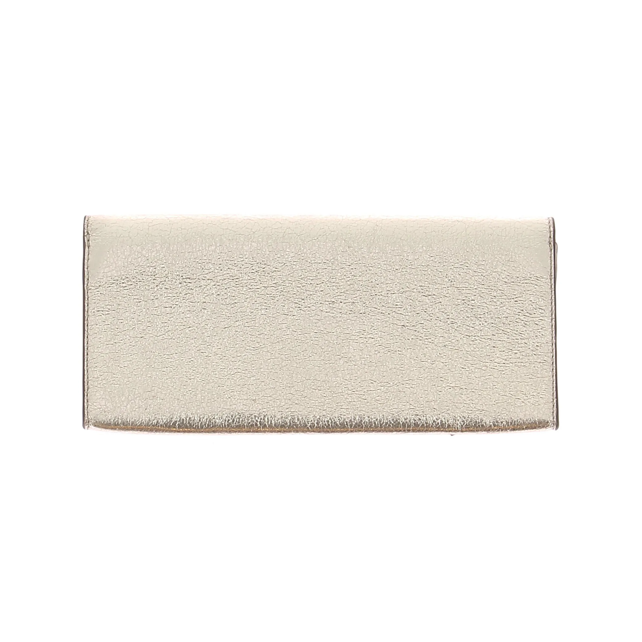 Pochette en cuir doré