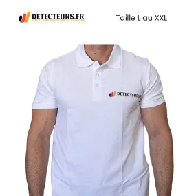 Polo blanc Detecteurs.fr