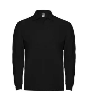 Polo estrella homme noir Roly