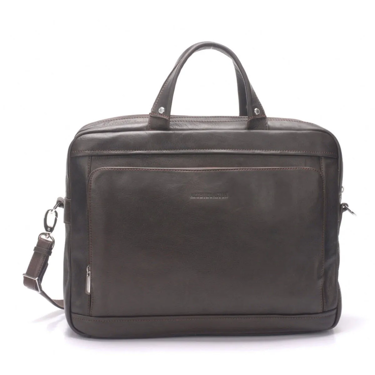Porte-documents cuir homme châtain
