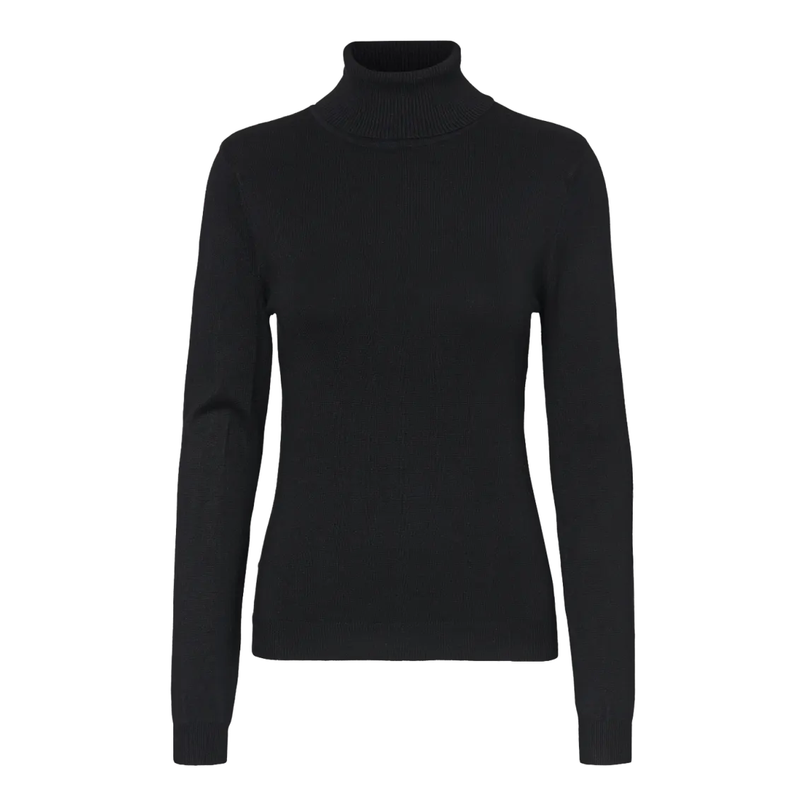 Pull en maille col tortue noir | 3 Suisses