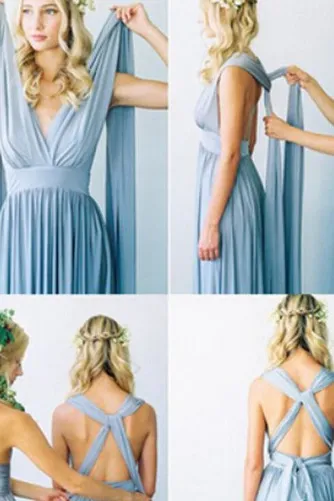 Robe Demoiselle d'Honneur Poire Chiffon A-ligne Simple Train de balayage