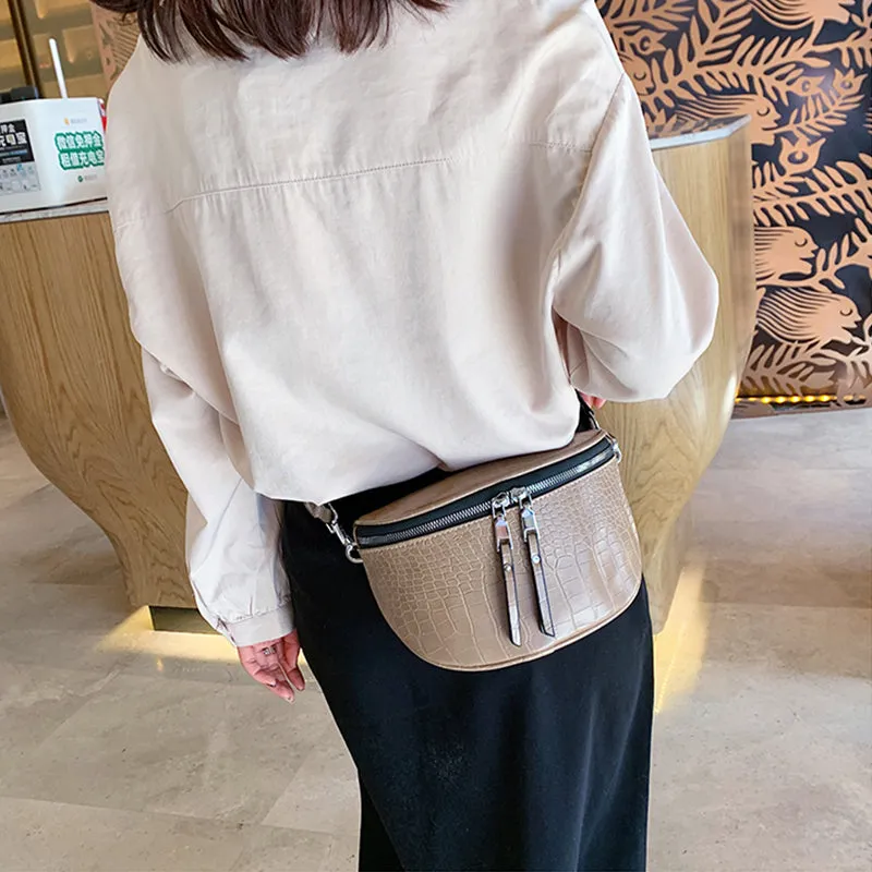 Sac a Main Banane Cuir Femme - Emy