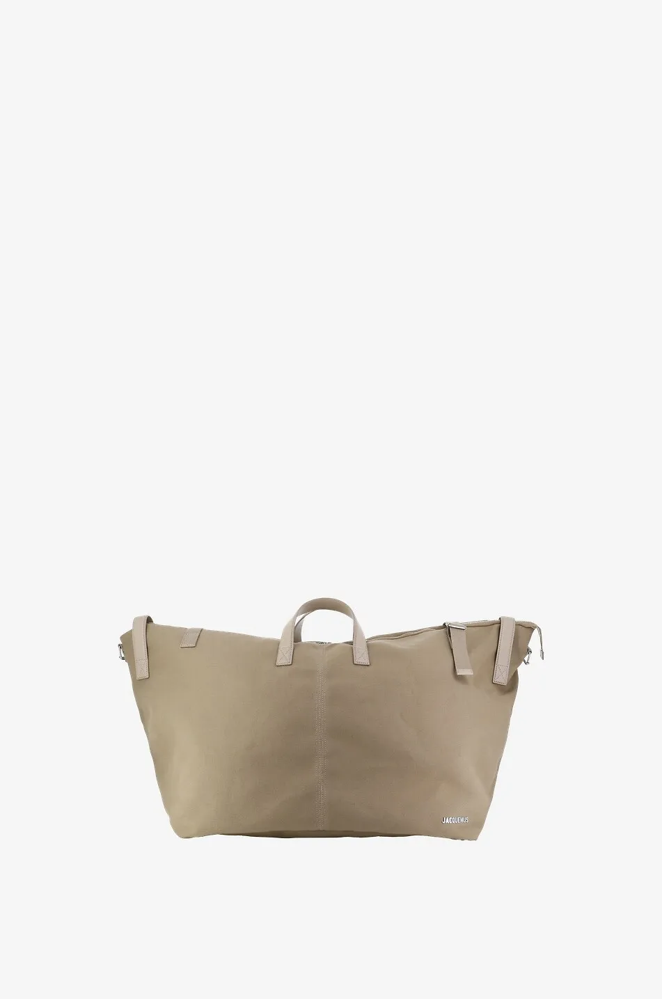 Sac de voyage en coton et cuir Le Sac à Linge