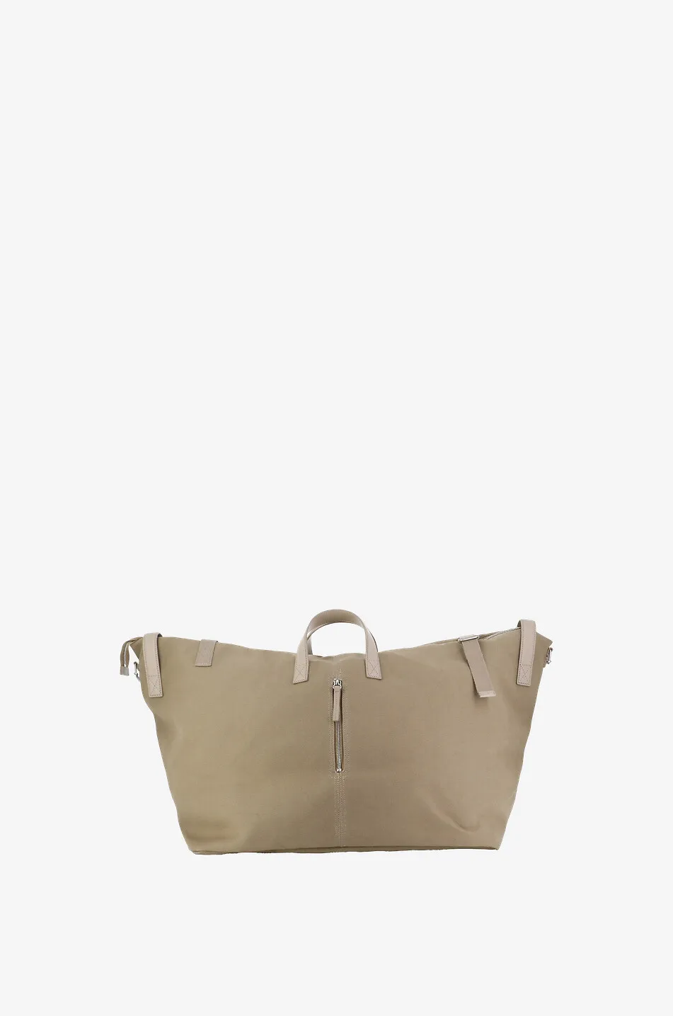 Sac de voyage en coton et cuir Le Sac à Linge