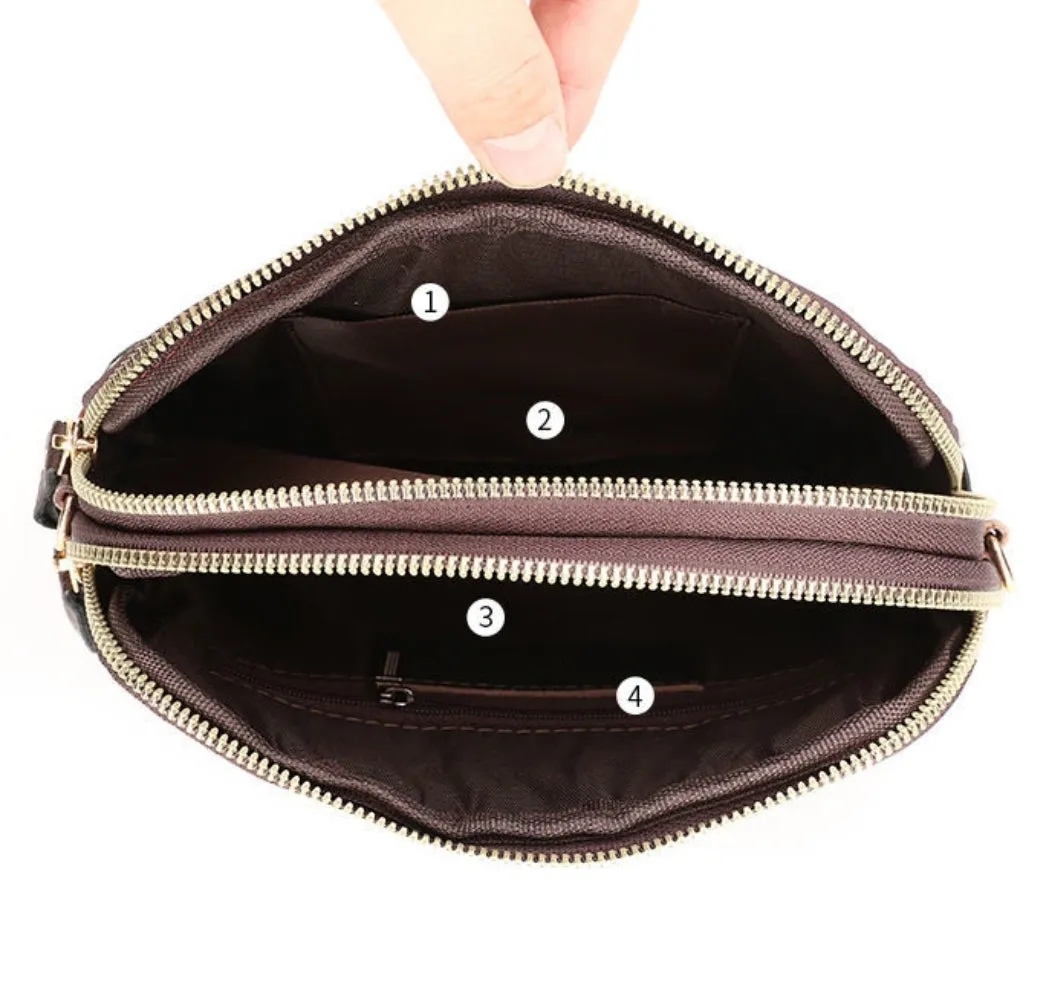 Sac porte monnaie- Cuir véritable  couleur dégradé (X6)