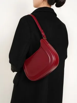 Sac Sacoche Vintage en Cuir Véritable - Bandoulière Réglable