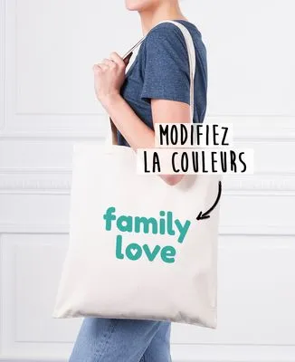 Sac XXL Family love personnalisé