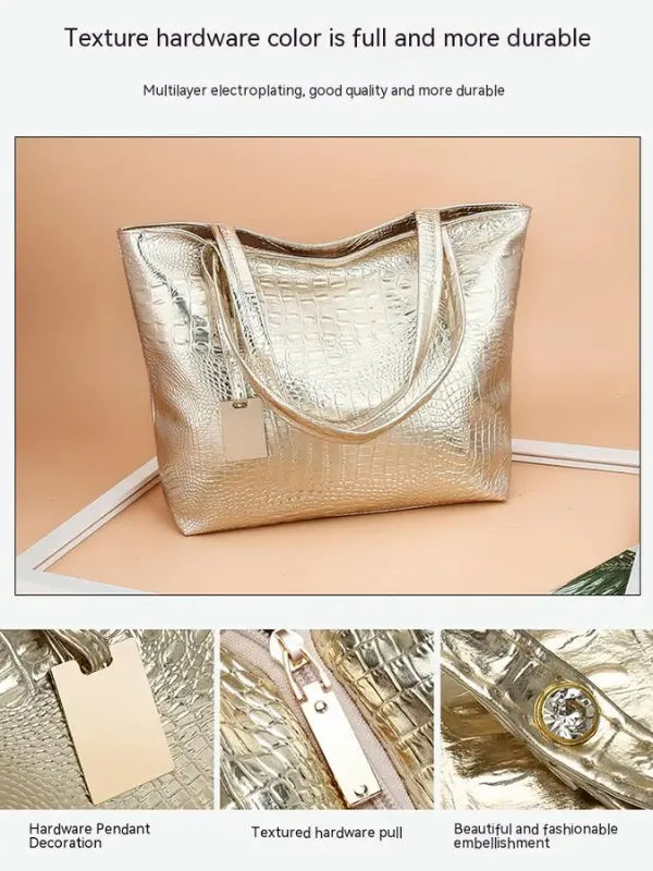 Sac à bandoulière Aurora - Sac spacieux avec imprimé crocodile