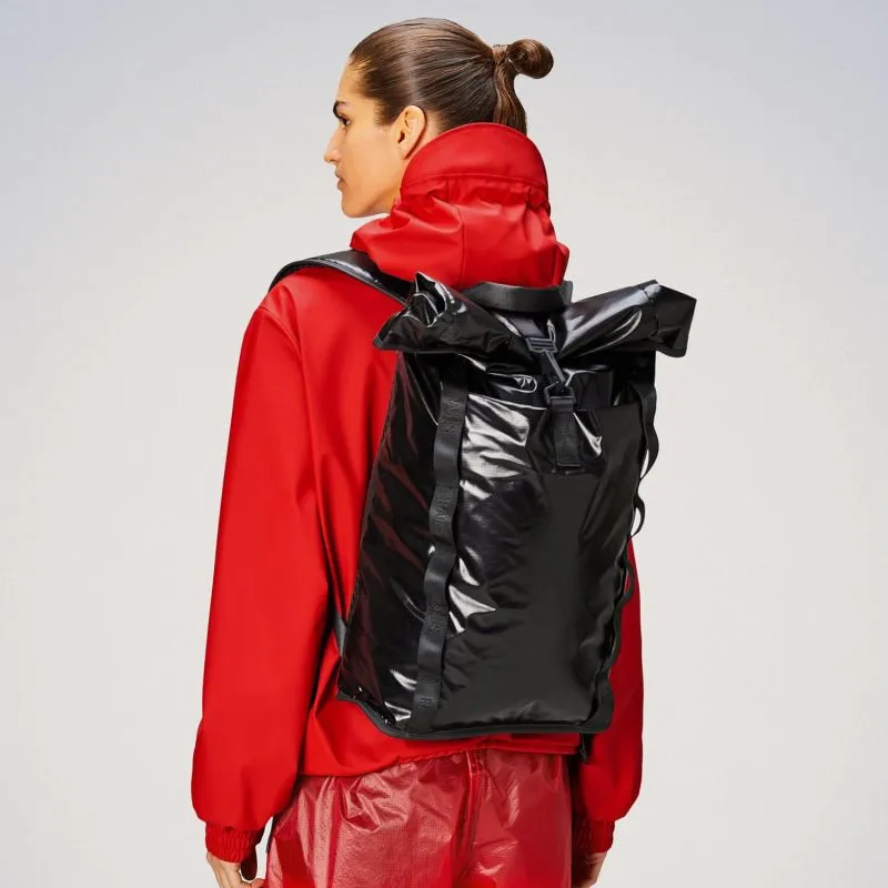 Sac à dos imperméable Rains Sibu Rolltop Rucksack 46 cm Black - Noir