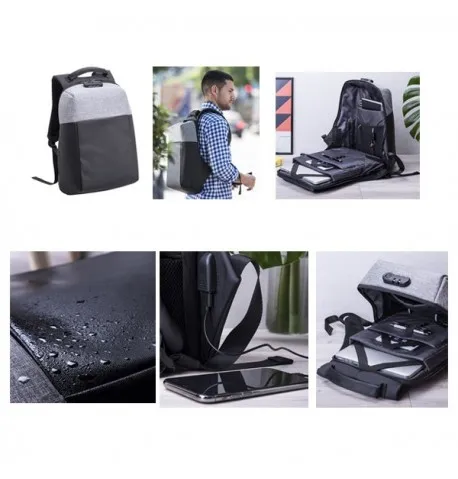 Sac à Dos Personnalisable Ranley en Polyester Antivol et Imperméable 