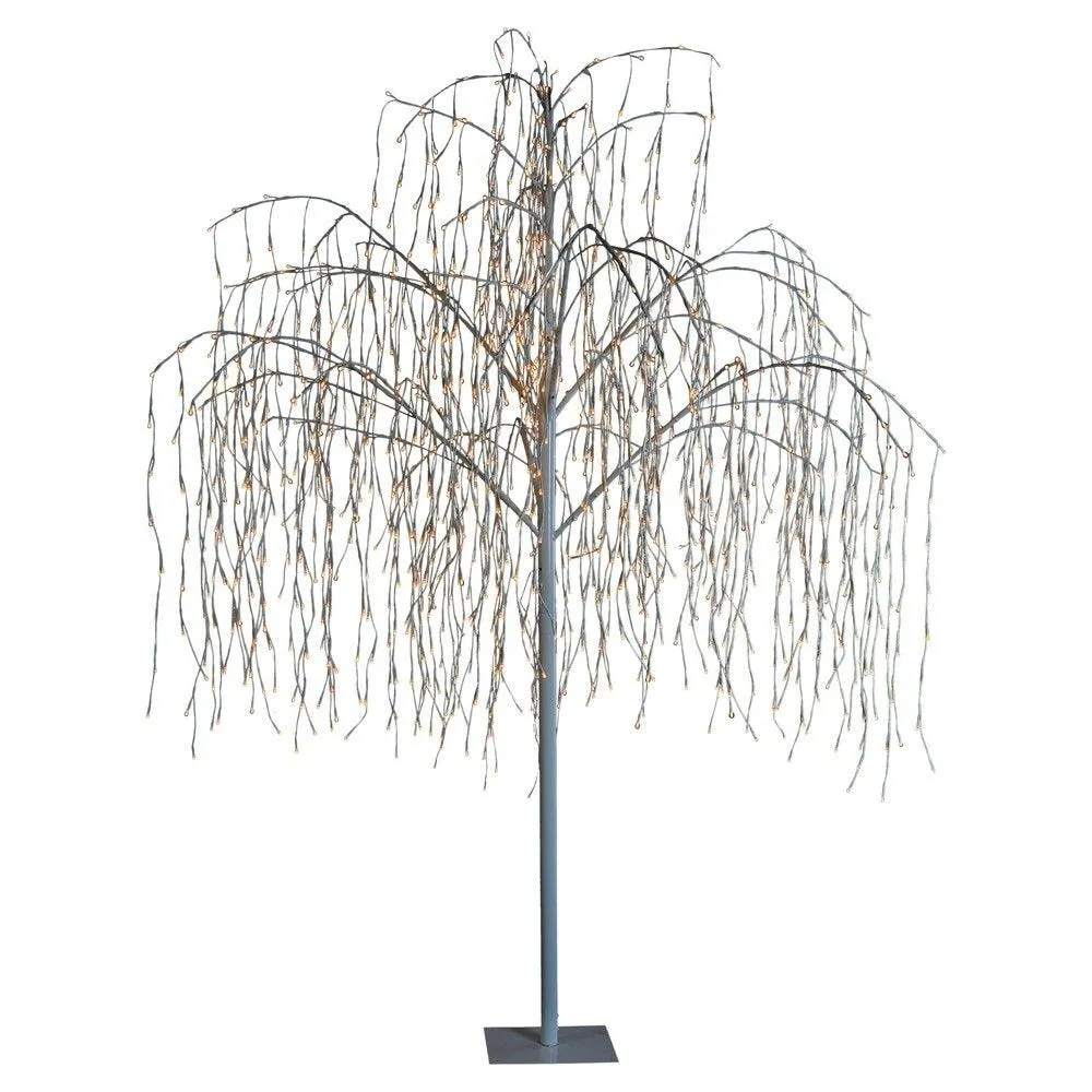 Saule pleureur blanc lumineux 1472LED H 240cm