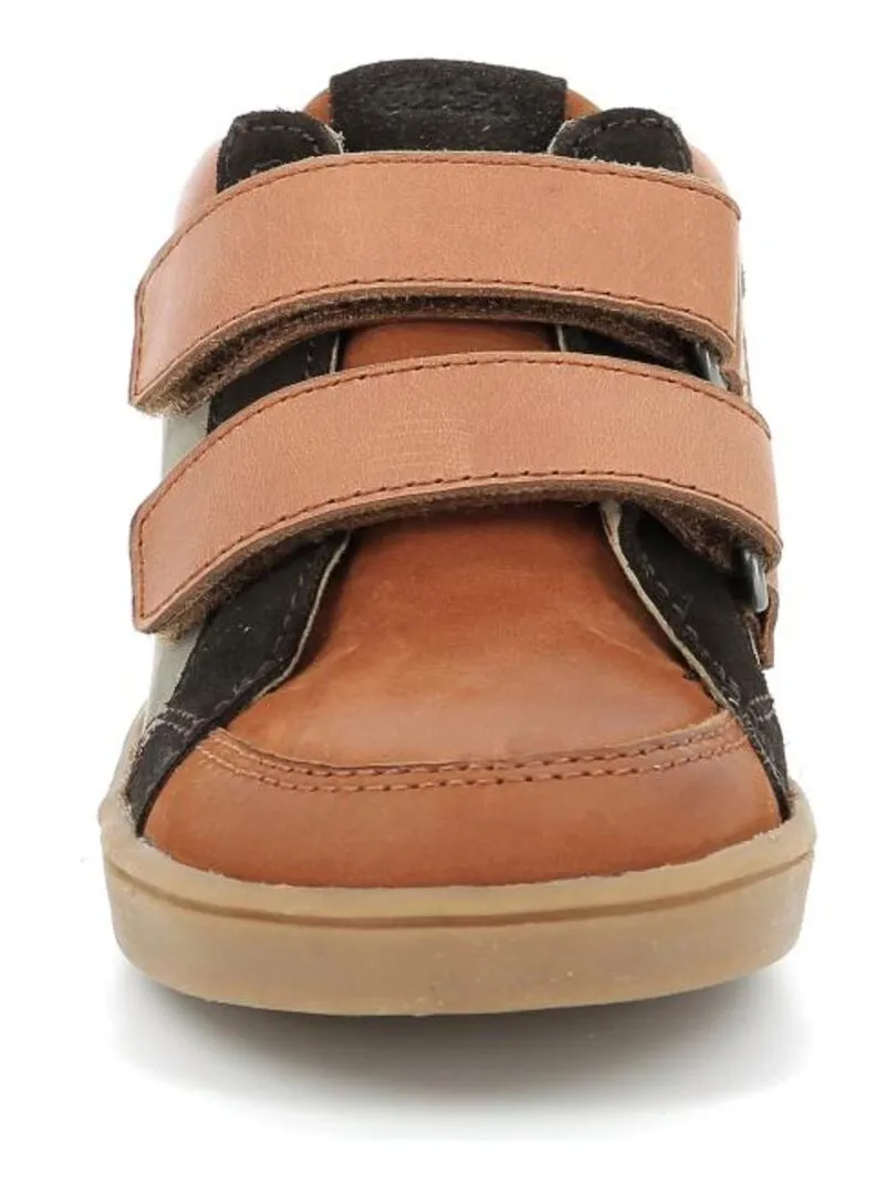 Sneakers hautes Cuir Woucikro - Marron