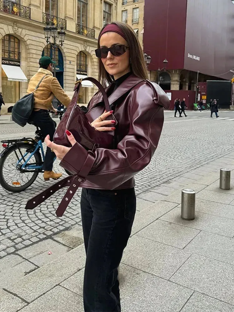 Sophie - Veste courte en cuir