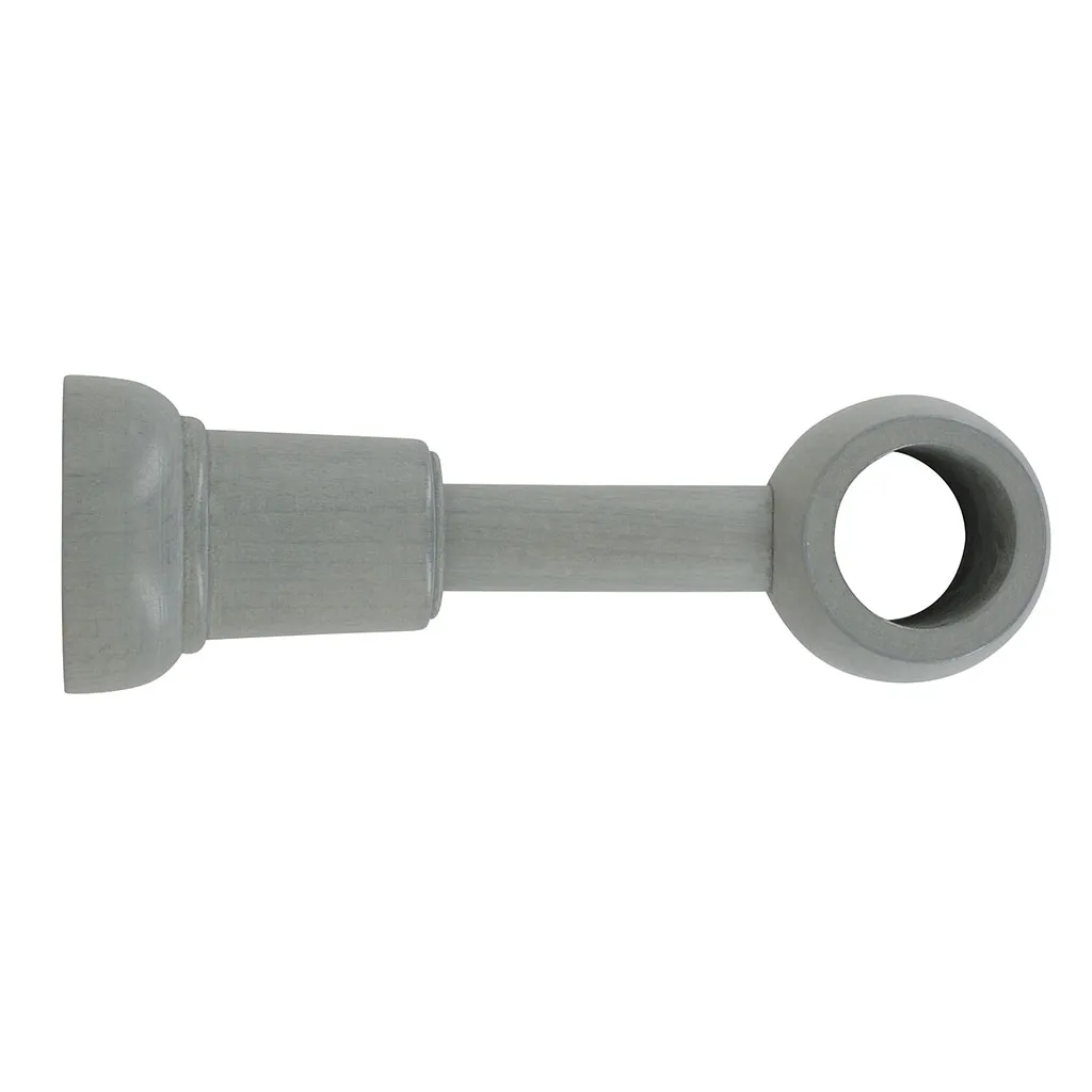 Support long réglable bois gris D 28mm 
