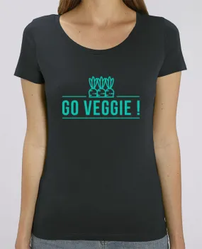 T-shirt Femme Go veggie ! par Folie douce