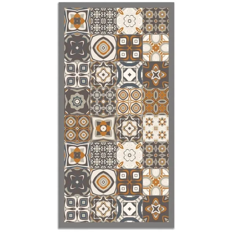 Tapis Année 70 Carreaux