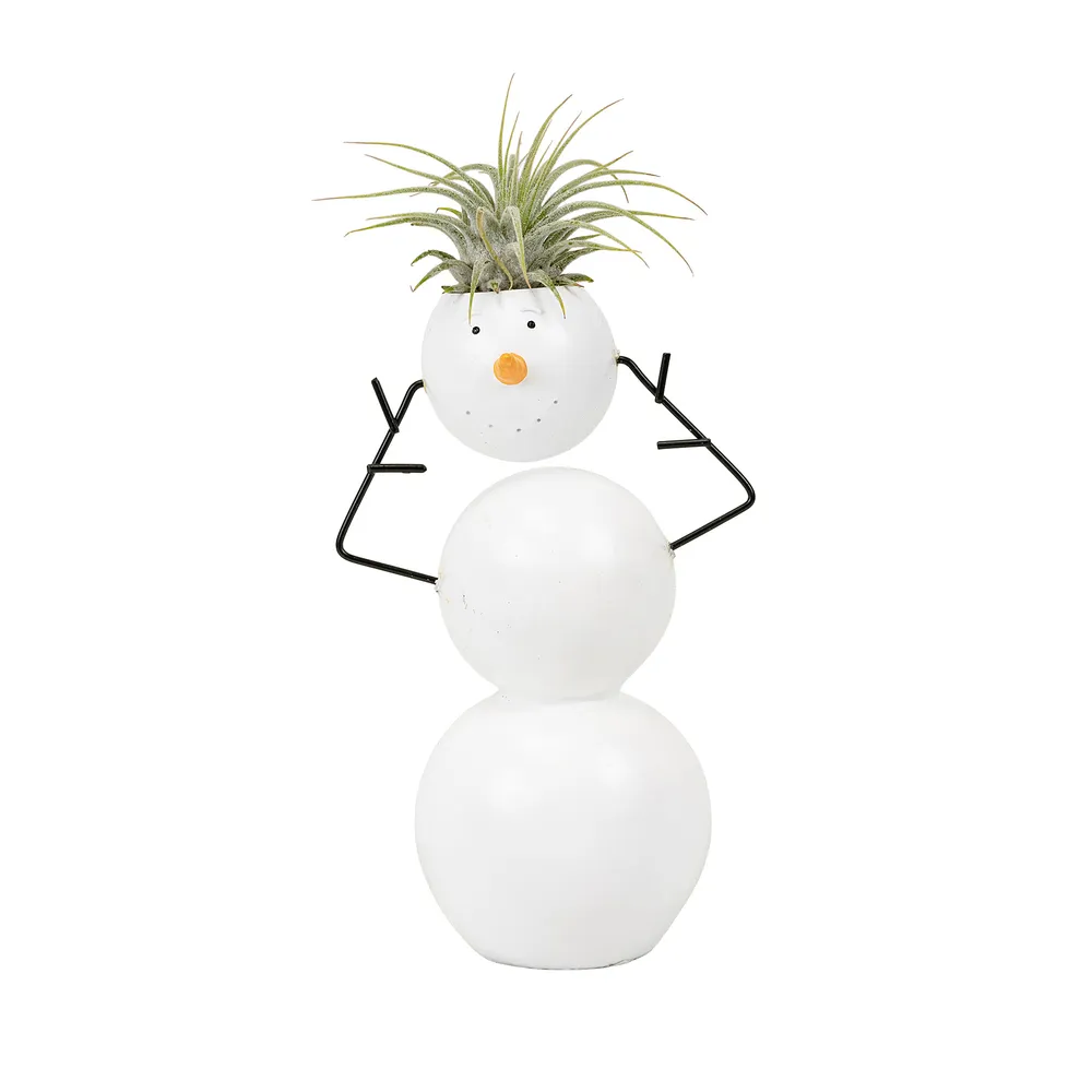 Tillandsia - cache pot bonhomme de neige