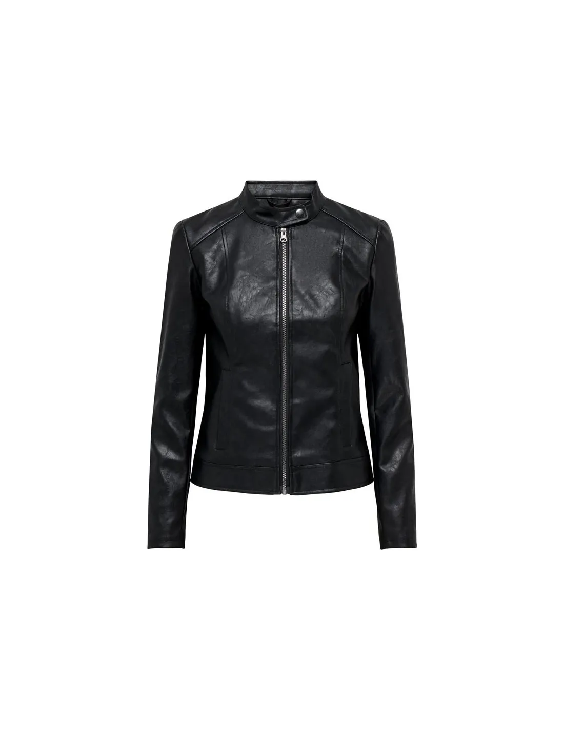Veste Only Faux cuir Faux cuir Noir Femme