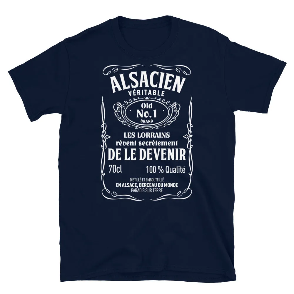 Véritable Alsacien T-shirt Standard humour pour les Alsaciens