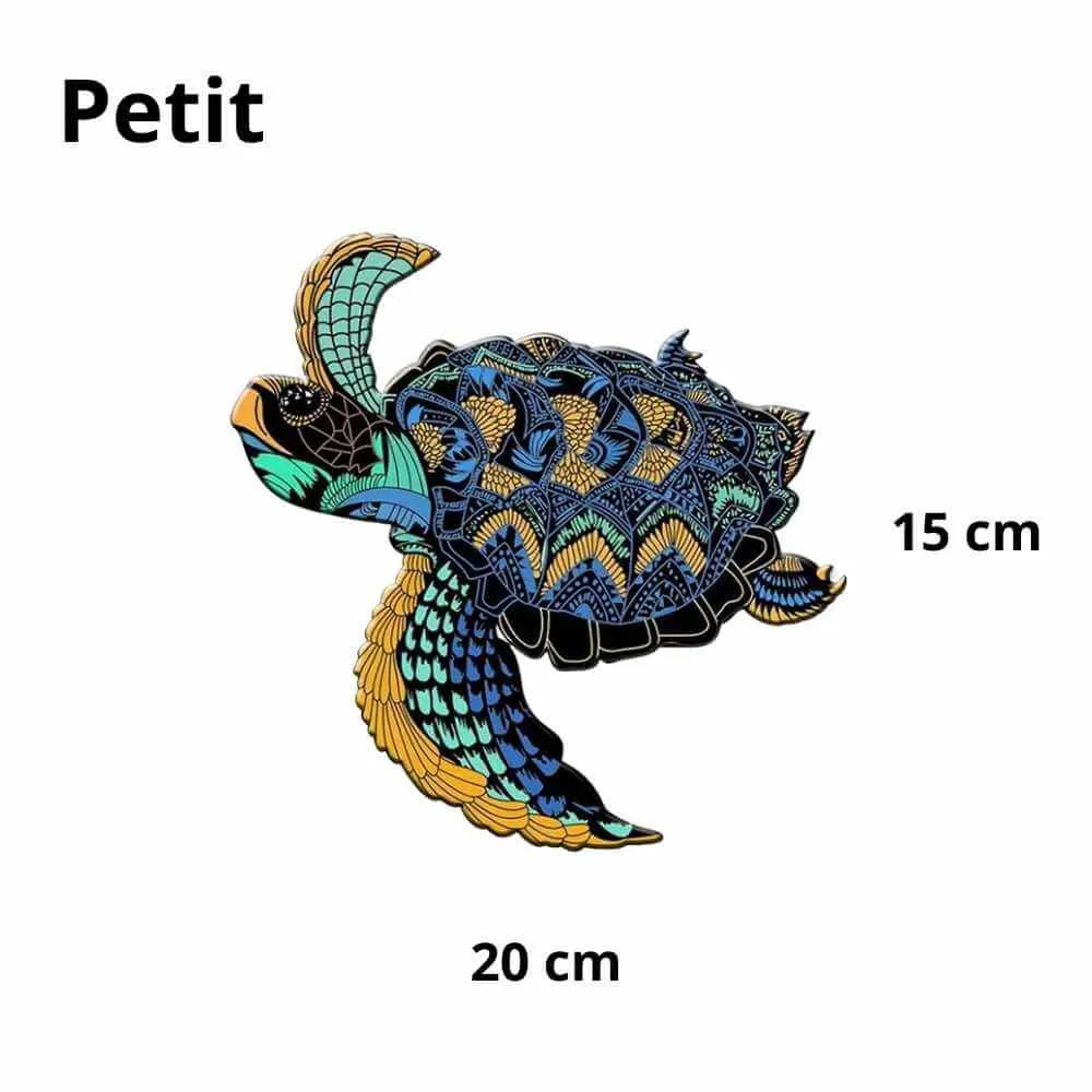 Wootswood-Jigsaw puzzle en bois adulte et enfant - La tortue