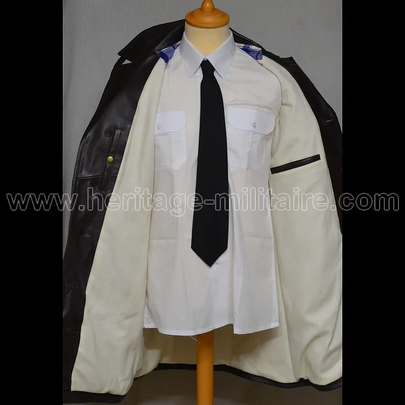 WWII French fighter pilot leather jacket