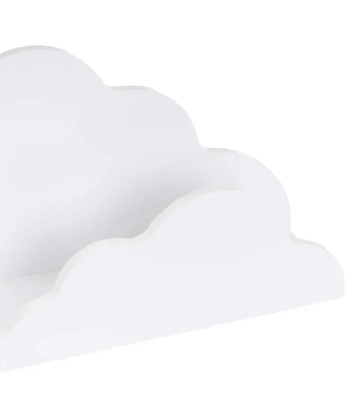 Étagère murale enfant blanc nuage 60x12x26cm